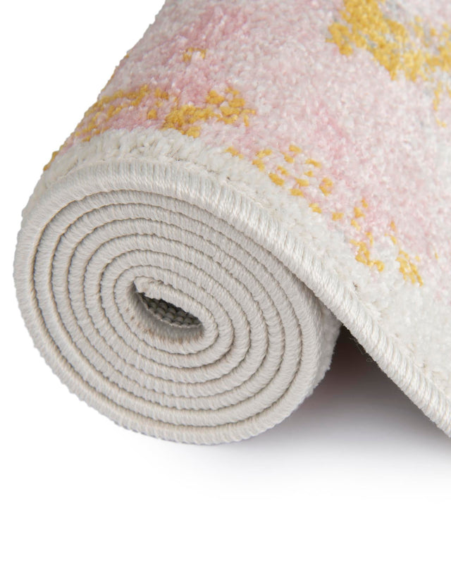 Multicolor 5' 3 x 8' Whimsy Kids Rectangle Area Rug for Baby Nursery, Toddler Playroom, Bedrooms