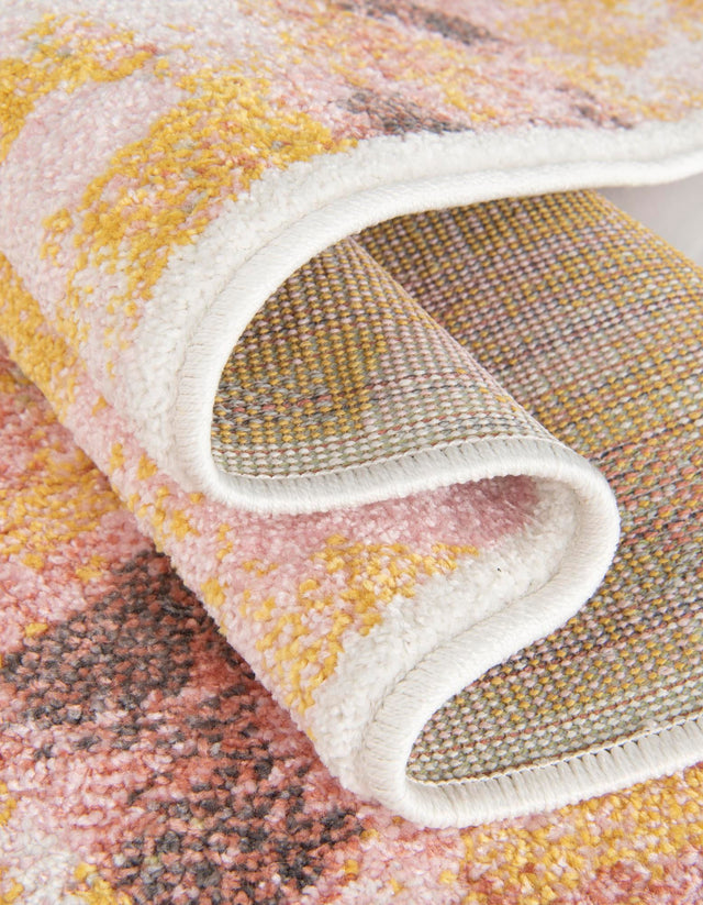 Multicolor 5' 3 x 8' Whimsy Kids Rectangle Area Rug for Baby Nursery, Toddler Playroom, Bedrooms