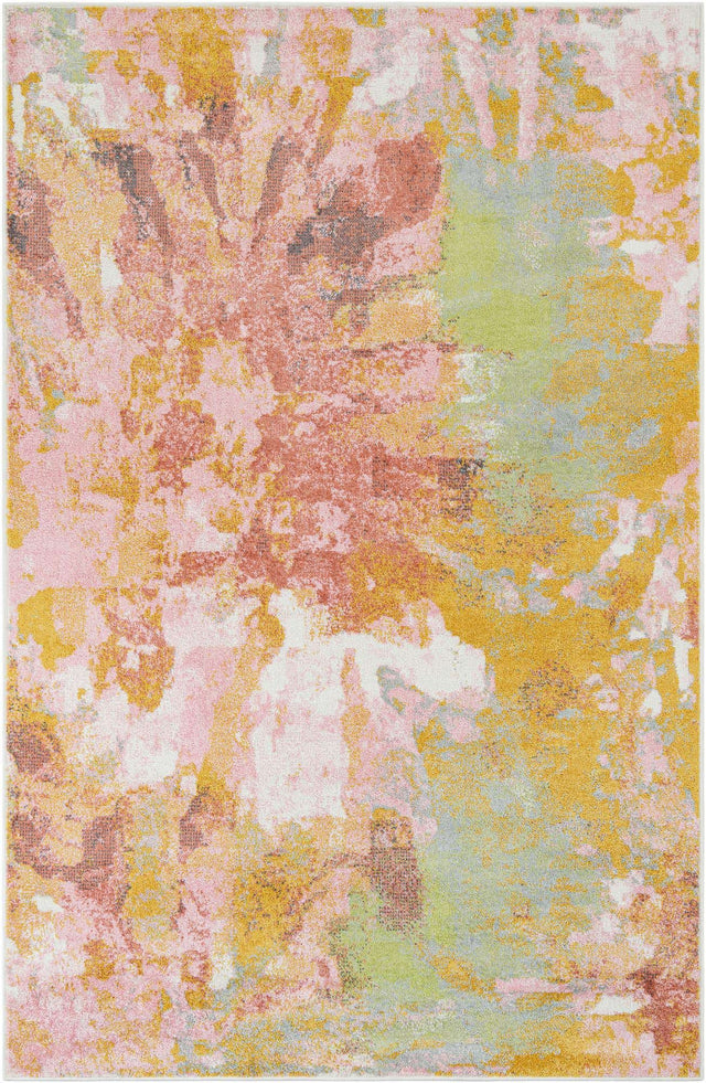 Multicolor 5' 3 x 8' Whimsy Kids Rectangle Area Rug for Baby Nursery, Toddler Playroom, Bedrooms