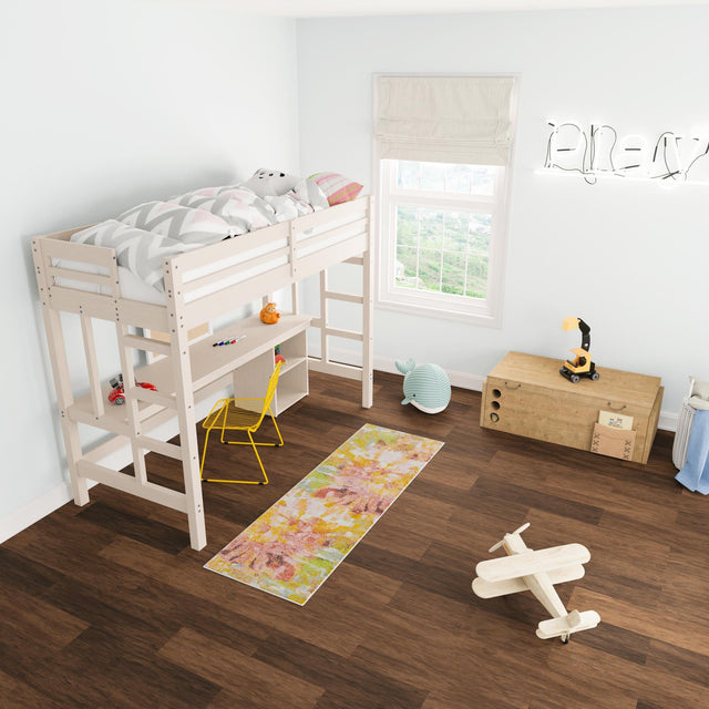 Multicolor 2' 2 x 5' 1 Whimsy Kids Runner Area Rug for Baby Nursery, Toddler Playroom, Bedrooms