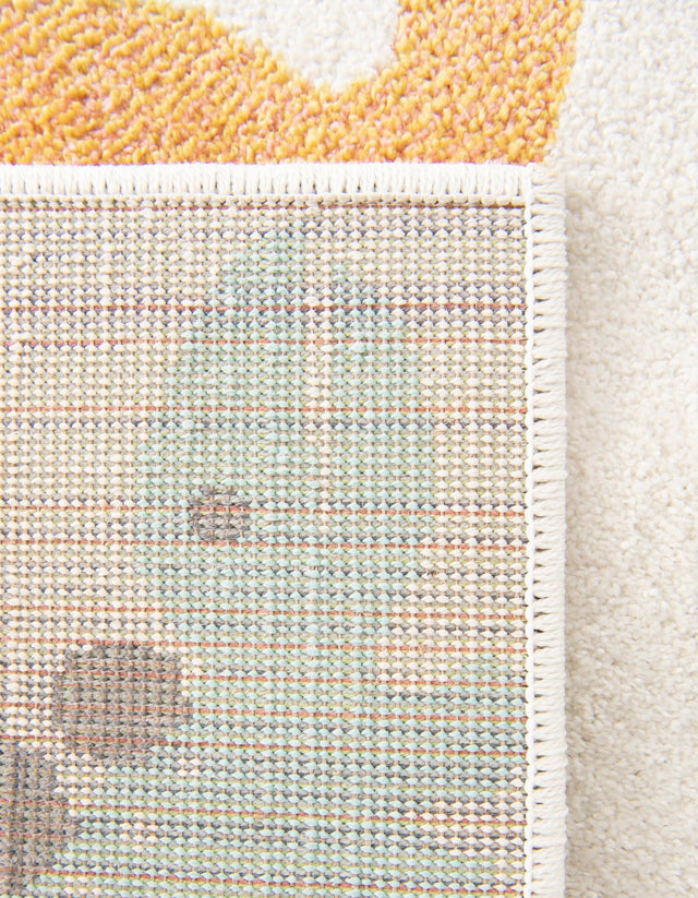 Ivory 2' 2 x 3' 1 Whimsy Kids Rectangle Area Rug for Baby Nursery, Toddler Playroom, Bedrooms