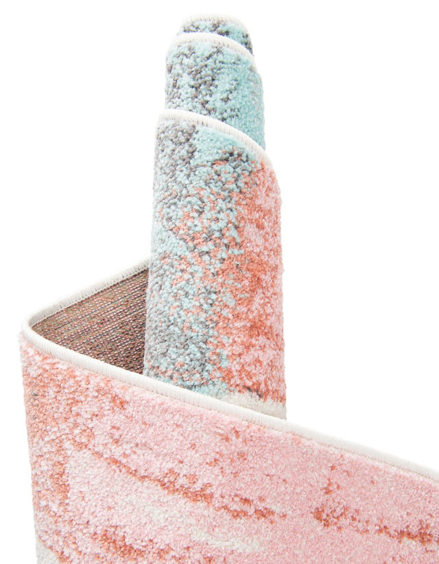 Red and Blue 2' 2 x 3' 1 Whimsy Kids Rectangle Area Rug for Baby Nursery, Toddler Playroom, Bedrooms