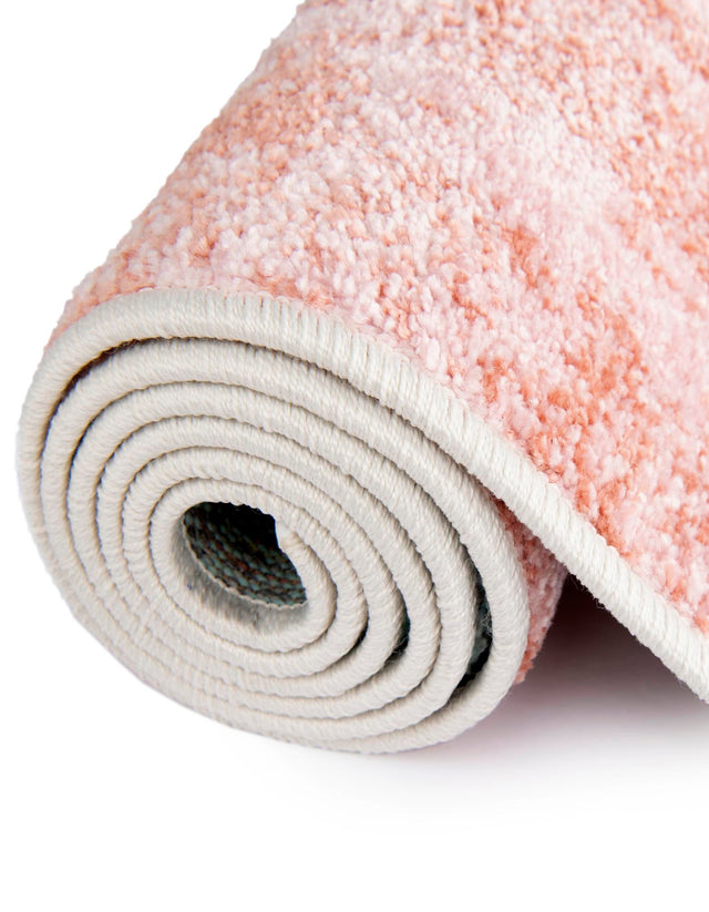 Red and Blue 3' 3 x 3' 3 Whimsy Kids Round Area Rug for Baby Nursery, Toddler Playroom, Bedrooms