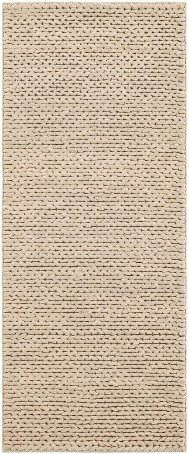 Taupe 2' x 5' 1 Lana New Zealand Wool Runner Area Rug All Natural Premium Wool Hand Woven Carpet for Luxury Interior Home Design for Sale at Rug Engine