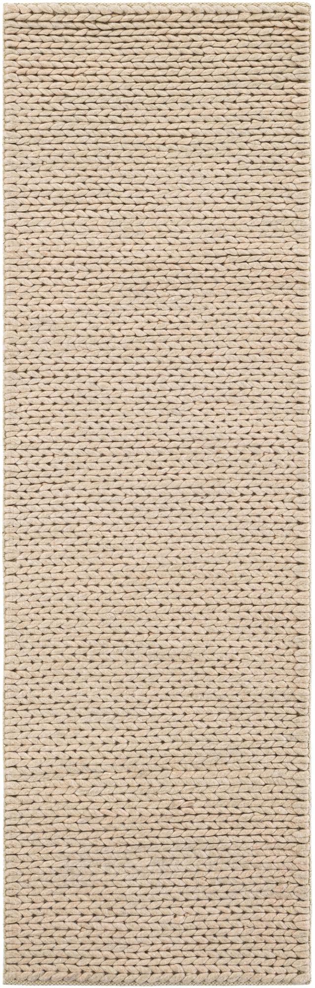 Taupe 2' x 6' 7 Lana New Zealand Wool Runner Area Rug All Natural Premium Wool Hand Woven Carpet for Luxury Interior Home Design for Sale at Rug Engine
