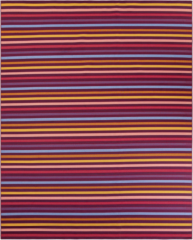 Multicolor 10' x 13' 1 Outdoor Striped Rectangle Area Rug Weather Resistant for Patio, Deck, Terrace, Balcony, Porch Geometric Pattern Waterproof Carpet for Sale at Rug Engine