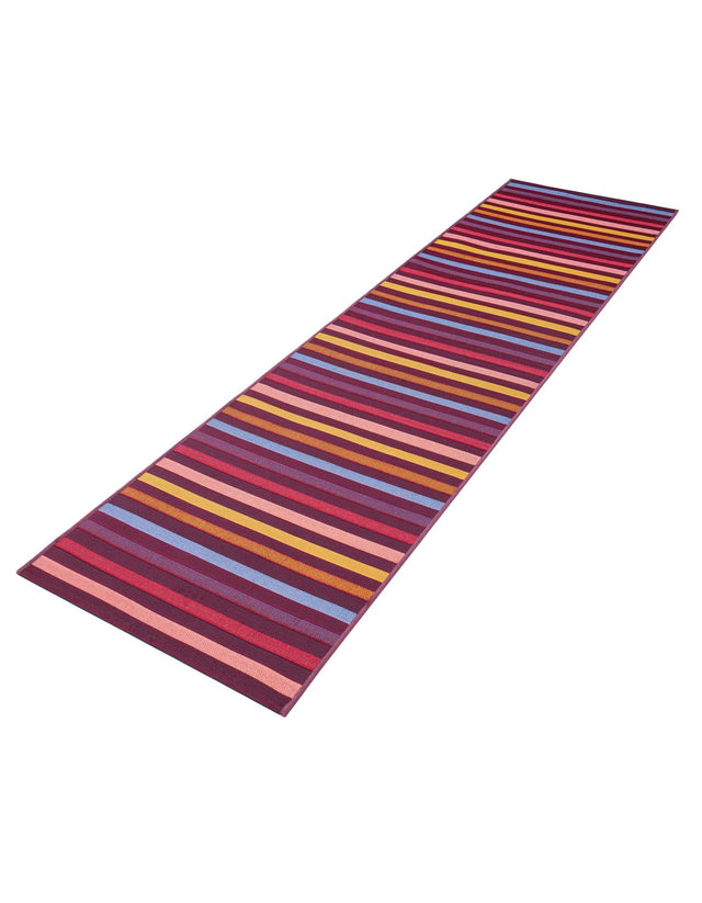Multicolor 2' x 8' Outdoor Striped Runner Area Rug Weather Resistant for Patio, Deck, Terrace, Balcony, Porch Geometric Pattern Waterproof Carpet for Sale at Rug Engine