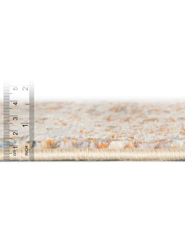 LBrown Blue 2' x 6' Isabella Runner Area Rug Polypropylene & Polyester Traditional Elegant Carpet for Living Rooms, Dining, Office, Dorms for Sale at Rug Engine