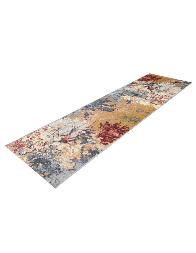 Multicolor 2' 7 x 10' Outdoor Modern Runner Area Rug Weather Resistant for Patio, Deck, Terrace, Balcony, Porch 100% Polypropylene Modern Outside Carpet for Sale at Rug Engine