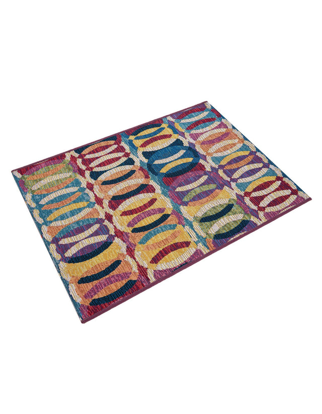 Multicolor 2' x 3' 1 Outdoor Modern Rectangle Area Rug Weather Resistant for Patio, Deck, Terrace, Balcony, Porch 100% Polypropylene Modern Outside Carpet for Sale at Rug Engine