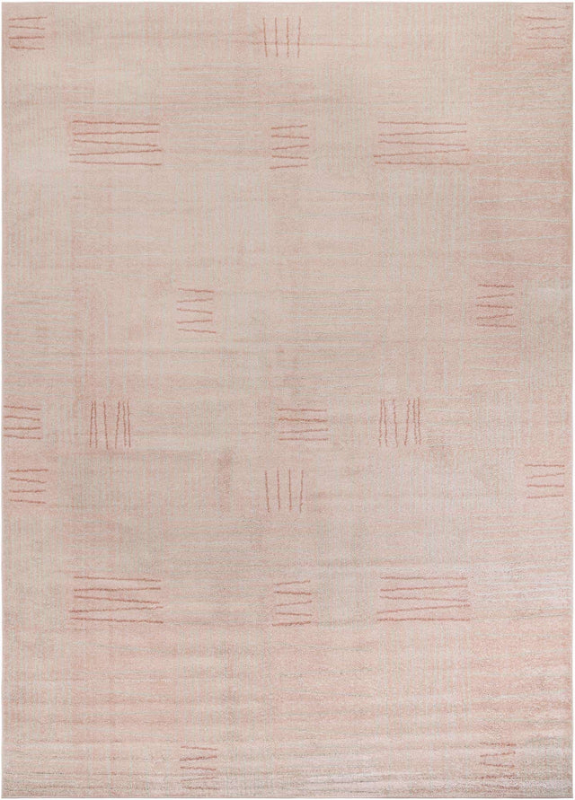 Pink 10' x 14' 1 Hanahan Rectangle Area Rug 100% Polypropylene With Jute Backing Abstract Geometric Modern Carpet for Living, Dining Room, Office Space for Sale at Rug Engine