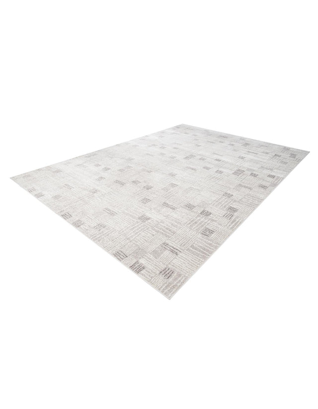 Gray 10' x 14' 1 Hanahan Rectangle Area Rug 100% Polypropylene With Jute Backing Abstract Geometric Modern Carpet for Living, Dining Room, Office Space for Sale at Rug Engine