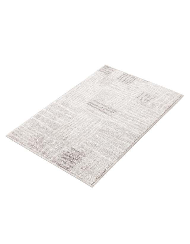 Gray 2' x 3' 1 Hanahan Rectangle Area Rug 100% Polypropylene With Jute Backing Abstract Geometric Modern Carpet for Living, Dining Room, Office Space for Sale at Rug Engine