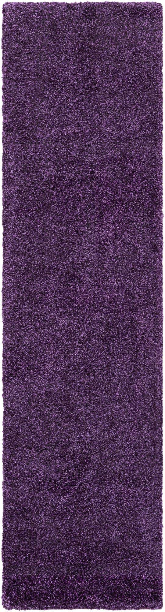 Violet 2' 7 x 10' Solo Runner Area Rug Thick Soft Touch Fluffy & Plush Shaggy Pile Durable Minimalist Carpet for Classic Interior Design for Sale at Rug Engine