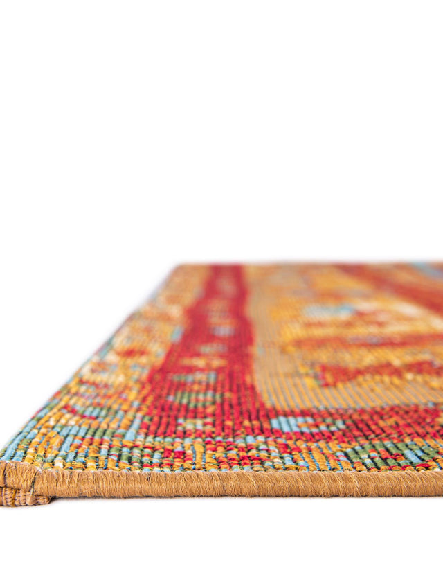 Red Green Blue 2' x 3' 1 Outdoor Traditional Rectangle Area Rug Weather Resistant for Patio, Deck, Terrace, Balcony, Porch Classical Design Outside Carpet for Sale at Rug Engine