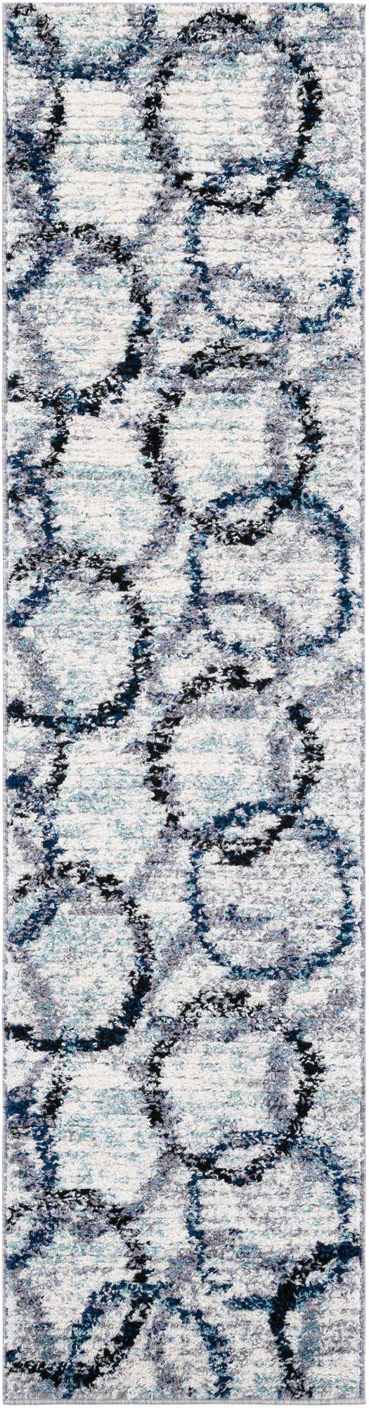 Ivory 2' x 8' Tucson Runner Area Rug 100% Polyester Unique Modern Carpet for Dining Rooms, Living Room, Bedrooms, Office Space for Sale at Rug Engine