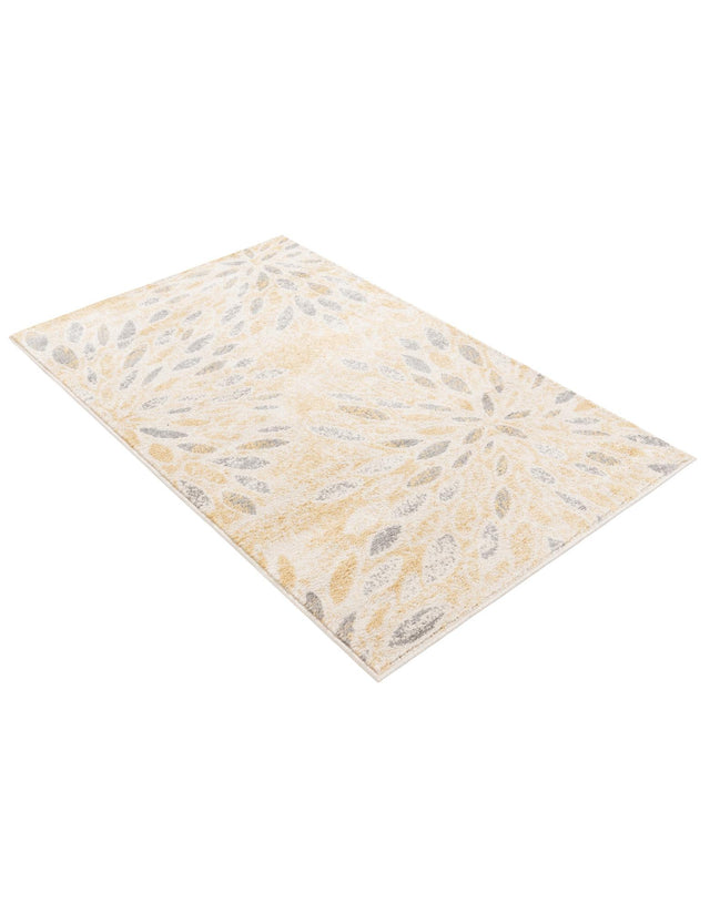 Yellow 3' 3 x 5' 3 Sumter Rectangle Area Rug Contemporary Durable Easy Clean Carpet for Bedrooms, Living Areas, Dining, Office, Dorms for Sale at Rug Engine