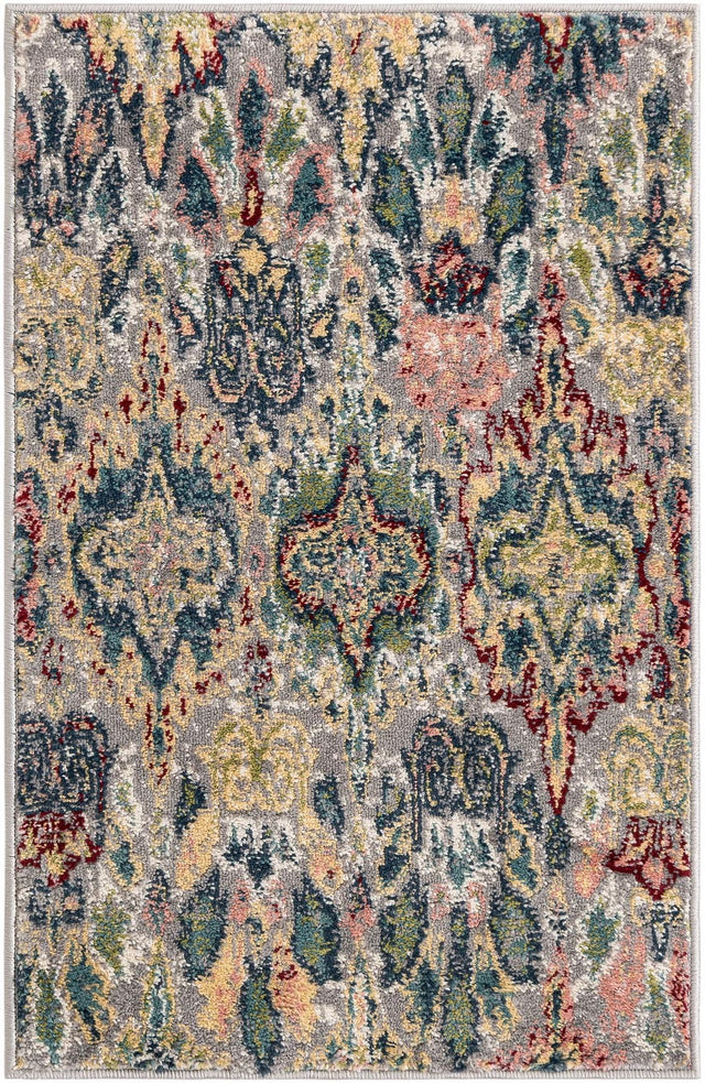Multicolor 2' 2 x 3' 1 Sumter Rectangle Area Rug Contemporary Durable Easy Clean Carpet for Bedrooms, Living Areas, Dining, Office, Dorms for Sale at Rug Engine