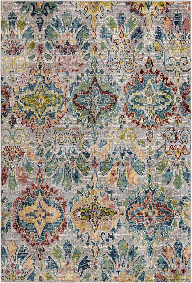 Multicolor 7' 1 x 10' Sumter Rectangle Area Rug Contemporary Durable Easy Clean Carpet for Bedrooms, Living Areas, Dining, Office, Dorms for Sale at Rug Engine