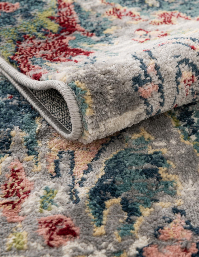 Multicolor 8' x 8' Sumter Square Area Rug Contemporary Durable Easy Clean Carpet for Bedrooms, Living Areas, Dining, Office, Dorms for Sale at Rug Engine