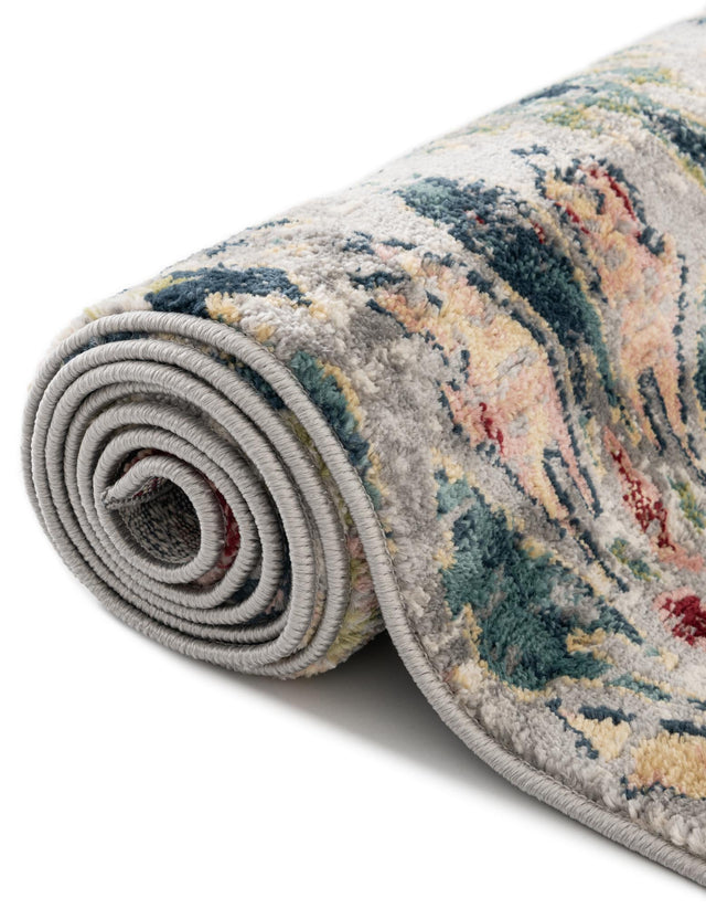 Multicolor 8' x 8' Sumter Square Area Rug Contemporary Durable Easy Clean Carpet for Bedrooms, Living Areas, Dining, Office, Dorms for Sale at Rug Engine