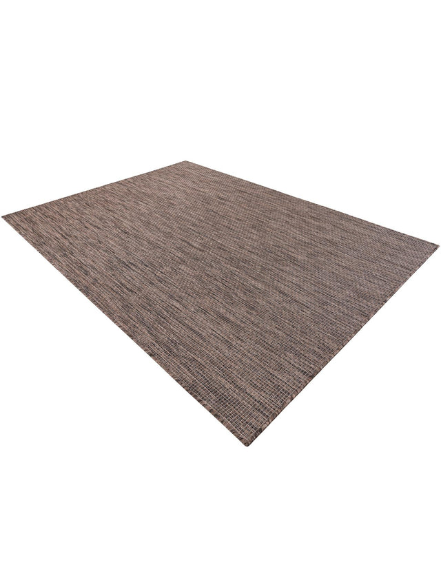 Light Brown 5' 3 x 7' 1 Outdoor Solid Rectangle Area Rug Weather Resistant for Patio, Deck, Terrace, Balcony, Porch 100% Polypropylene Minimalist Waterproof Carpet for Sale at Rug Engine