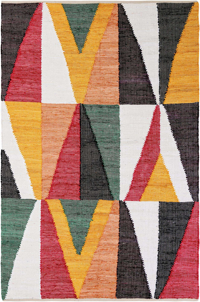 Multicolor 6' 1 x 9' Chindi Cotton Rectangle Area Rug Interior Design Home Decor Carpet Mat for Sale at Rug Engine