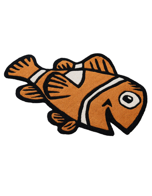 Orange 2' x 3' 1 Playtime Kids Wool Freeform Area Rug for Baby Nursery, Toddler Playroom, Bedrooms