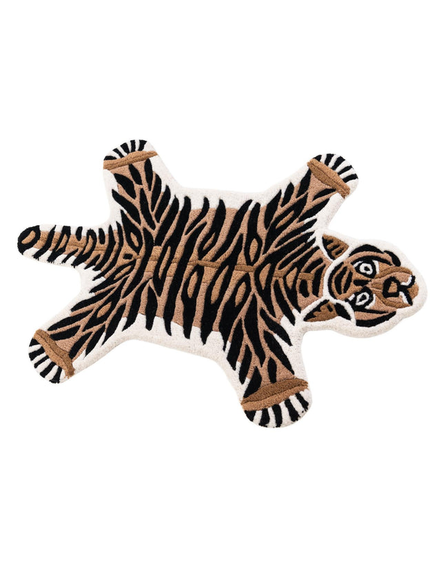 Brown 2' x 3' 1 Playtime Kids Wool Freeform Area Rug for Baby Nursery, Toddler Playroom, Bedrooms