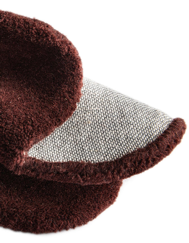 Yellow 3' 6 x 4' 1 Playtime Kids Wool Freeform Area Rug for Baby Nursery, Toddler Playroom, Bedrooms