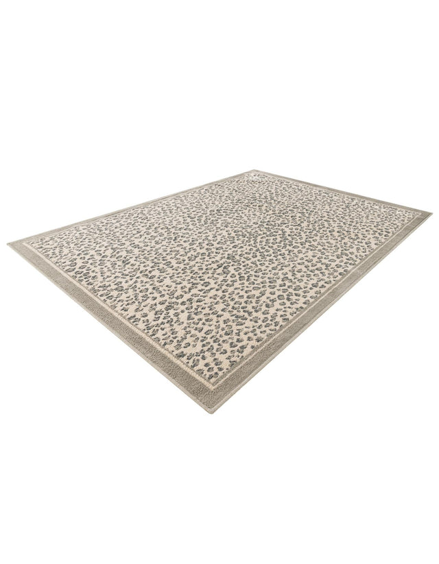 Gray 4' 1 x 6' 1 Wildlife Rectangle Area Rug Animal Print Safari Jungle Inspired Carpet for Unique Modern Interior Design for Sale at Rug Engine