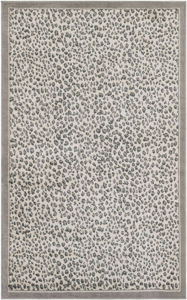 Gray 5' 1 x 8' Wildlife Rectangle Area Rug Animal Print Safari Jungle Inspired Carpet for Unique Modern Interior Design for Sale at Rug Engine