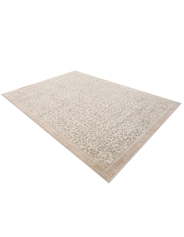 Ivory 5' 1 x 7' 1 Wildlife Rectangle Area Rug Animal Print Safari Jungle Inspired Carpet for Unique Modern Interior Design for Sale at Rug Engine