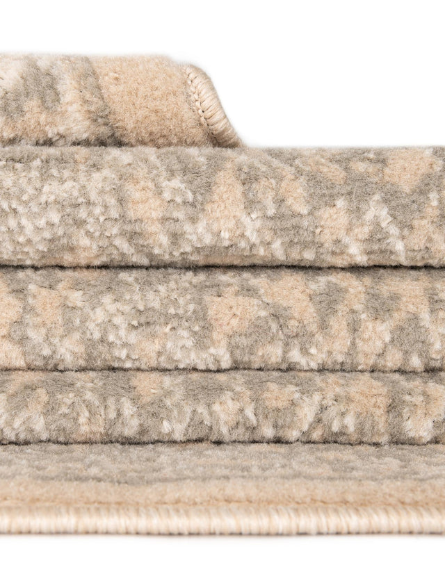 Ivory 2' x 5' 1 Wildlife Runner Area Rug Animal Print Safari Jungle Inspired Carpet for Unique Modern Interior Design for Sale at Rug Engine