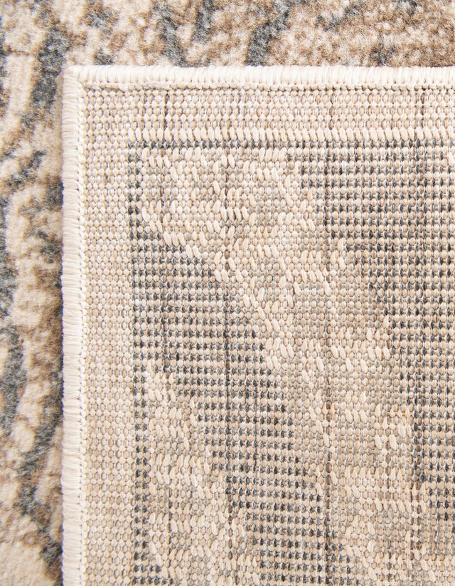 Gray and Ivory 2' x 8' Wildlife Runner Area Rug Animal Print Safari Jungle Inspired Carpet for Unique Modern Interior Design for Sale at Rug Engine