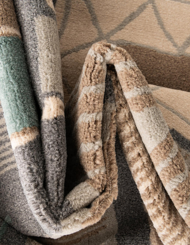 Multicolor 5' 1 x 8' Wildlife Rectangle Area Rug Animal Print Safari Jungle Inspired Carpet for Unique Modern Interior Design for Sale at Rug Engine