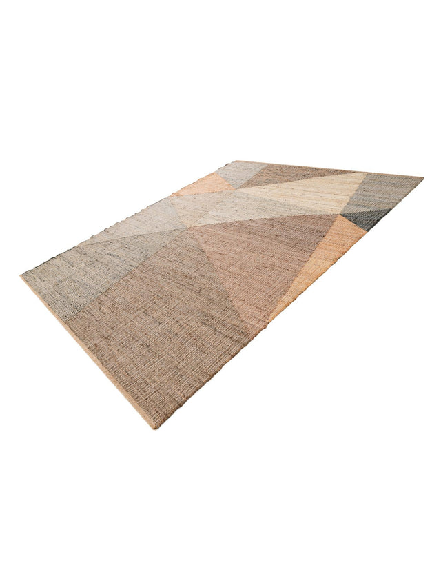 Multicolor 7' 10 x 10' Kilim Jute Rectangle Area Rug 95% Jute & 5% Cotton Rustic Vintage Look Carpet for Unique Home Interior Design for Sale at Rug Engine