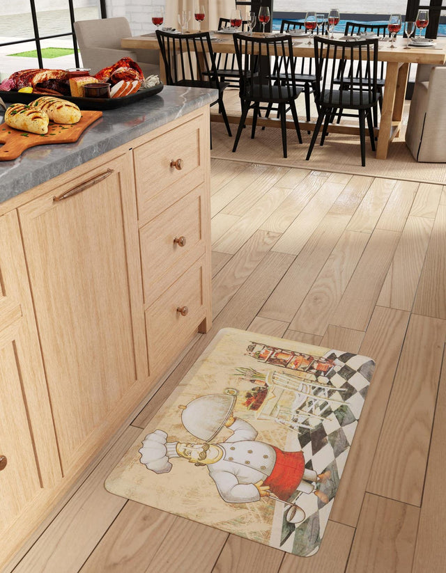 Anti-Fatigue Multicolor 2' x 3' Comfort Standing Mat for Kitchen, Bath, Laundry Room, Office Colorful PVC Durable Non-Slip Water Resistant Spill Proof Rug Thick Rubber for Sale at Rug Engine