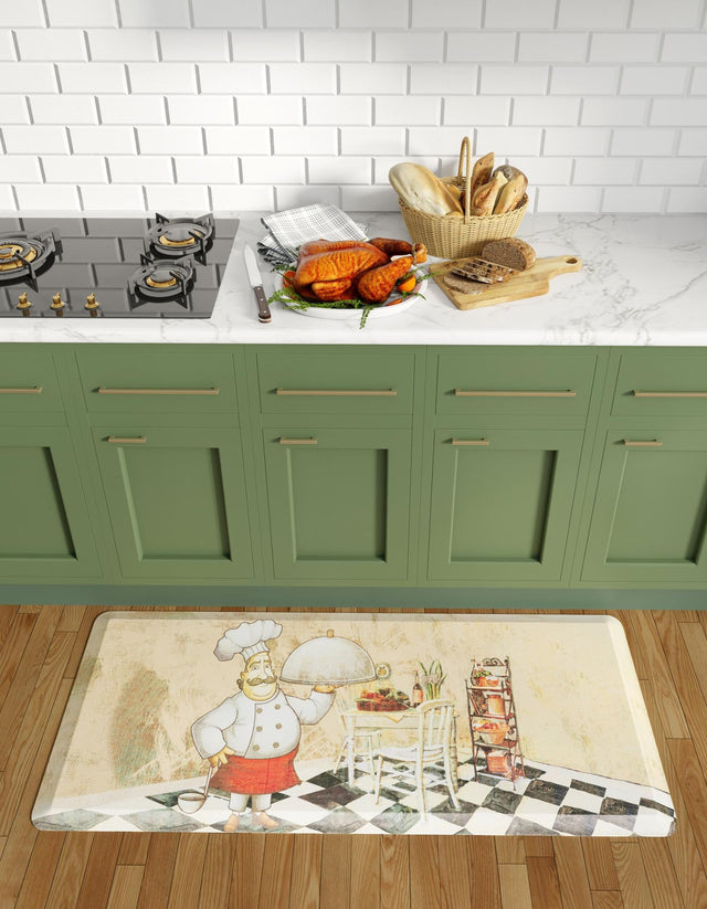 Anti-Fatigue Multicolor 2' x 5' Comfort Standing Mat for Kitchen, Bath, Laundry Room, Office Colorful PVC Durable Non-Slip Water Resistant Spill Proof Rug Thick Rubber for Sale at Rug Engine