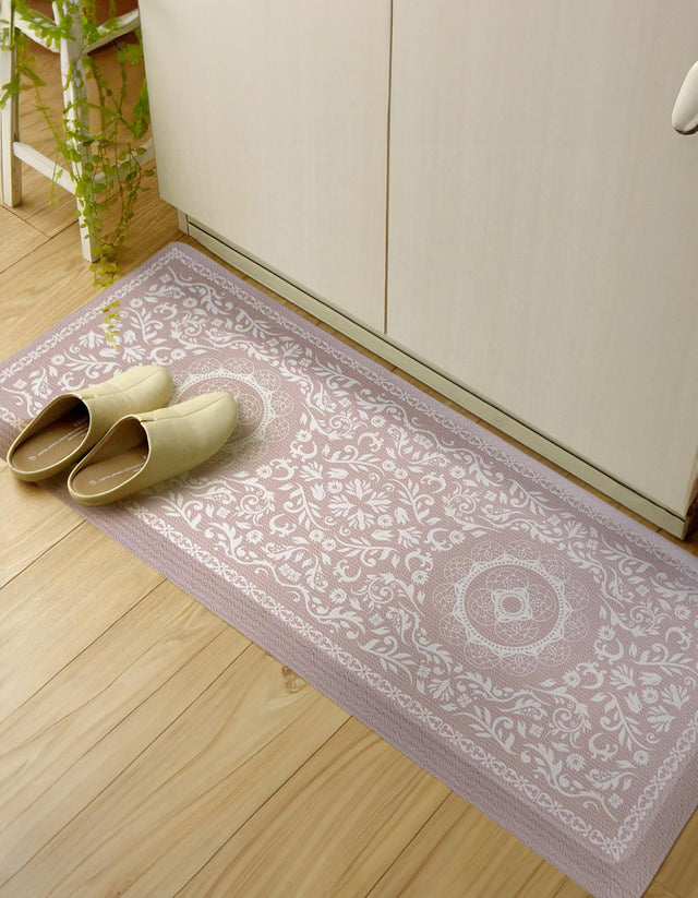 Anti-Fatigue Beige 2' x 3' Comfort Standing Mat for Kitchen, Bath, Laundry Room, Office Colorful PVC Durable Non-Slip Water Resistant Spill Proof Rug Thick Rubber for Sale at Rug Engine
