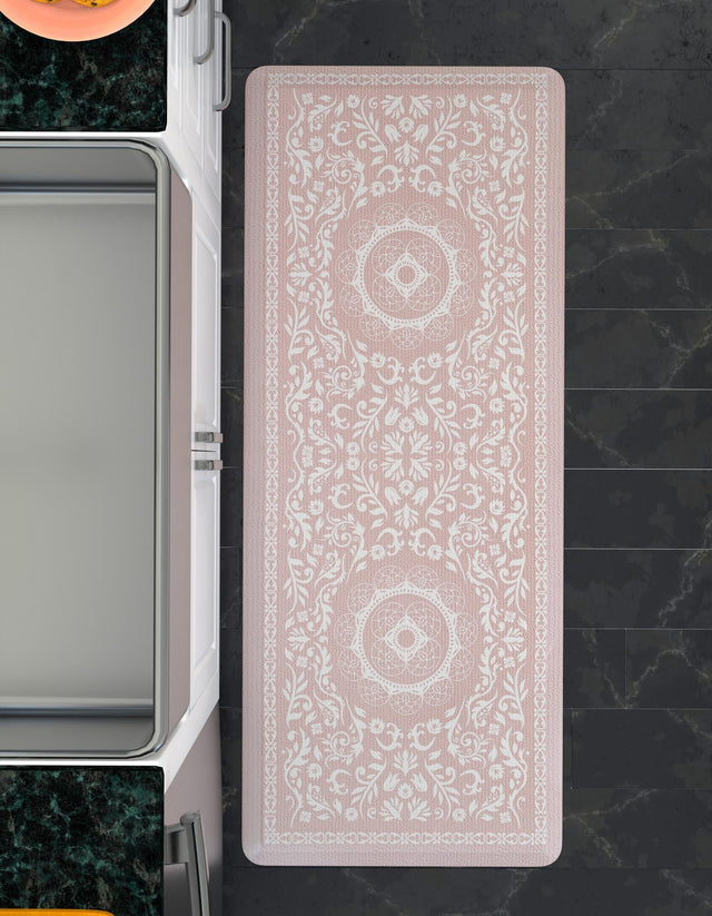 Anti-Fatigue Beige 2' x 3' Comfort Standing Mat for Kitchen, Bath, Laundry Room, Office Colorful PVC Durable Non-Slip Water Resistant Spill Proof Rug Thick Rubber for Sale at Rug Engine