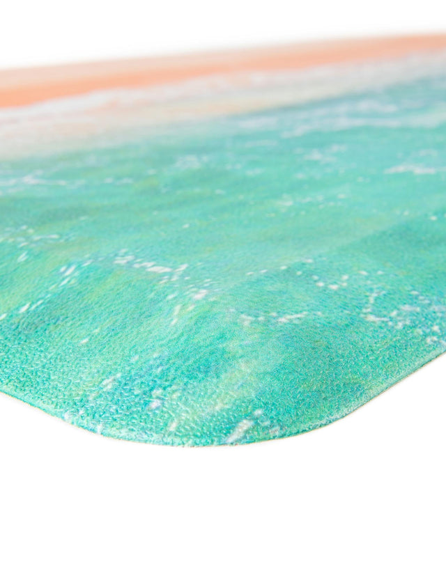 Seasonal Festive Anti-Fatigue Blue and Khaki 2' x 5' Comfort Standing Mat for Kitchen, Bath, Laundry Room, Office Colorful PVC Durable Non-Slip Water Resistant Spill Proof Rug Thick Rubber for Sale at Rug Engine