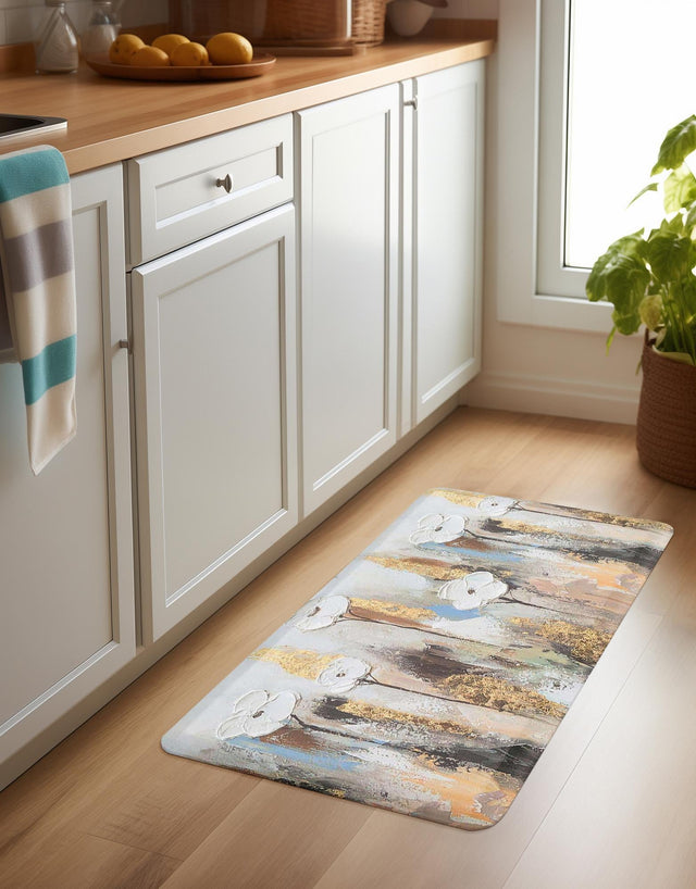 Anti-Fatigue Multicolor 2' x 3' Comfort Standing Mat for Kitchen, Bath, Laundry Room, Office Colorful PVC Durable Non-Slip Water Resistant Spill Proof Rug Thick Rubber for Sale at Rug Engine