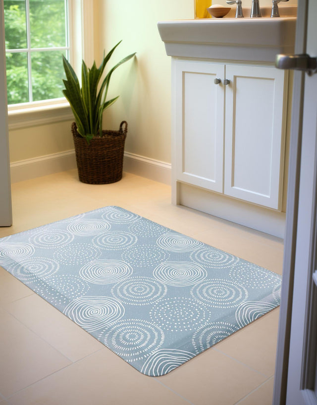 Anti-Fatigue Blue 2' x 3' Comfort Standing Mat for Kitchen, Bath, Laundry Room, Office Colorful PVC Durable Non-Slip Water Resistant Spill Proof Rug Thick Rubber for Sale at Rug Engine