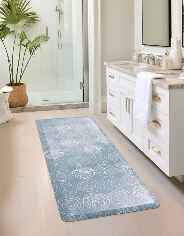 Anti-Fatigue Blue 2' x 5' Comfort Standing Mat for Kitchen, Bath, Laundry Room, Office Colorful PVC Durable Non-Slip Water Resistant Spill Proof Rug Thick Rubber for Sale at Rug Engine