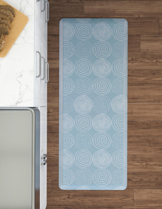 Anti-Fatigue Blue 2' x 3' Comfort Standing Mat for Kitchen, Bath, Laundry Room, Office Colorful PVC Durable Non-Slip Water Resistant Spill Proof Rug Thick Rubber for Sale at Rug Engine