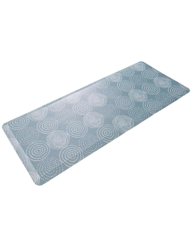 Anti-Fatigue Blue 2' x 5' Comfort Standing Mat for Kitchen, Bath, Laundry Room, Office Colorful PVC Durable Non-Slip Water Resistant Spill Proof Rug Thick Rubber for Sale at Rug Engine