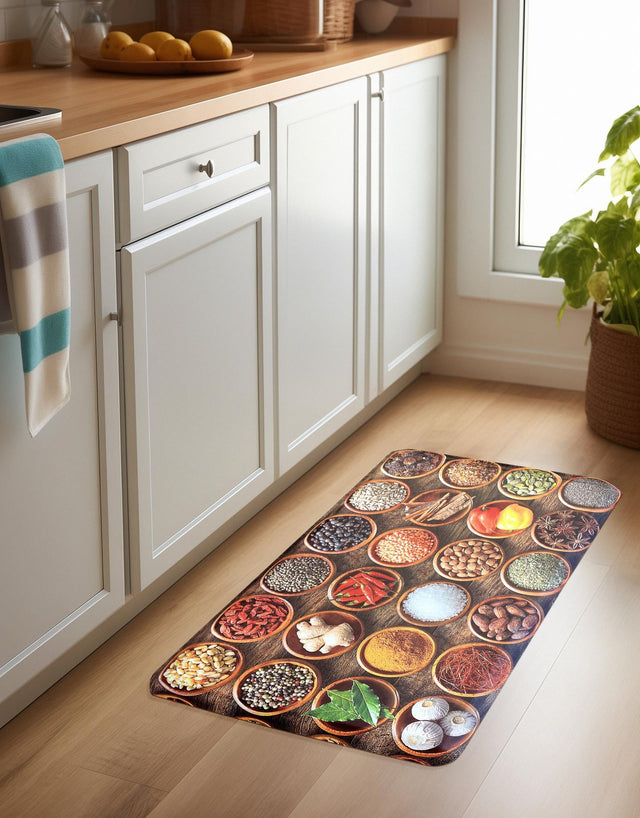 Anti-Fatigue Multicolor 2' x 3' Comfort Standing Mat for Kitchen, Bath, Laundry Room, Office Colorful PVC Durable Non-Slip Water Resistant Spill Proof Rug Thick Rubber for Sale at Rug Engine