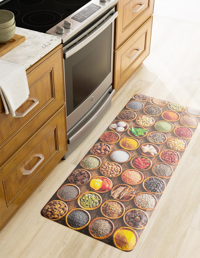 Anti-Fatigue Multicolor 2' x 3' Comfort Standing Mat for Kitchen, Bath, Laundry Room, Office Colorful PVC Durable Non-Slip Water Resistant Spill Proof Rug Thick Rubber for Sale at Rug Engine