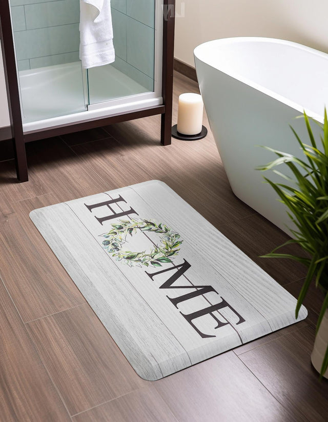 Anti-Fatigue White 2' x 3' Comfort Standing Mat for Kitchen, Bath, Laundry Room, Office Colorful PVC Durable Non-Slip Water Resistant Spill Proof Rug Thick Rubber for Sale at Rug Engine